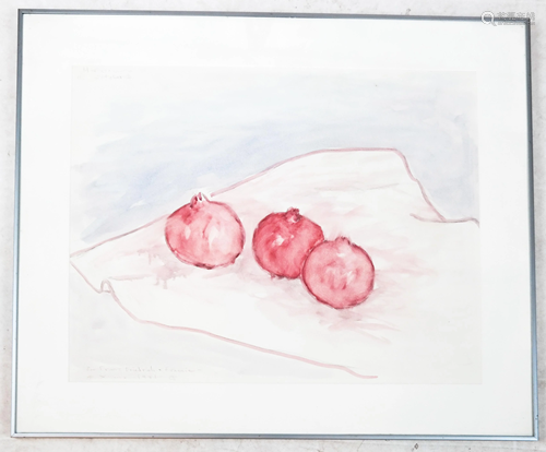 MARCASIANO: Still Life w/ Fruit - Watercolor