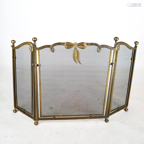 Art Nouveau Two-Fold Firescreen