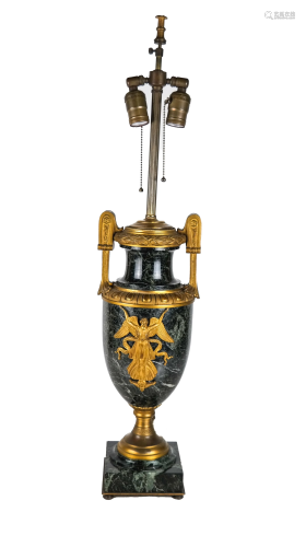 Napoleon III Marble Ormolu Lamp