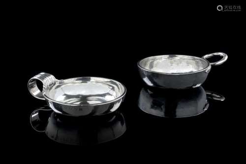 TWO PLAIN SILVER WINE CUPS \nTours and Thouars, sec…