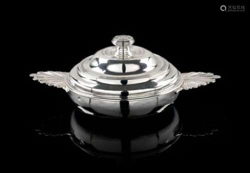 SILVER BOWL AND LID \nParis 1753 1754 \ntriangular e…