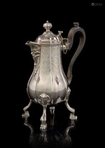 CHOCOLATE IN SILVER Brussels circa 1740 \nBaluster …
