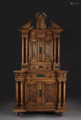 RENAISSANCE STYLE TWO CARRIAGE CABINET \nIn moulded…