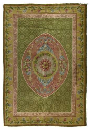 AUBUSSON CARPET IN RESTORATION STYLE \nWoolen, with…