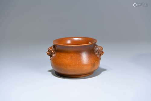 A CHINESE BOXWOOD INCENSE BURNER