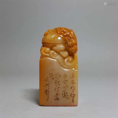 A CHINESE TIANHUANG STONE SEAL