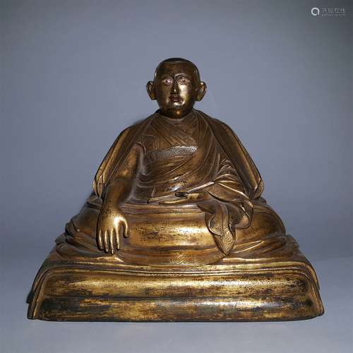 A MING DYNASTY 
DALAI LAMA STATUE