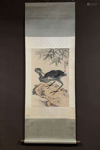 A CHINESE WATERFOWL PAINTING, LI KUCHAN MARK