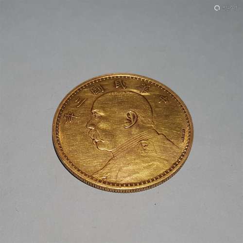 A REPUBLIC OF CHINA PERIOD GOLD COIN