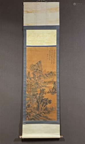 A CHINESE LANDSCAPE PAINTING, TANG YIN MARK