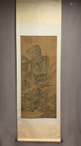 A CHINESE LANDSCAPE PAINTING, DONG QCHANG MARK
