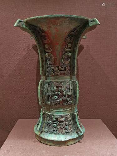 WARRING STATES PERIOD BRONZE ZUN