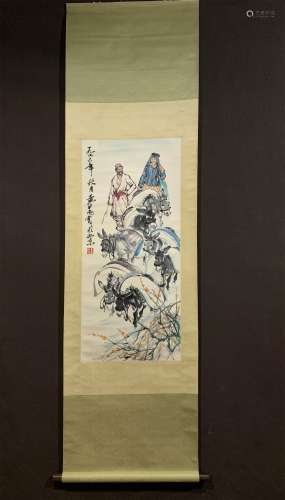 A CHINESE PAINTING, HUANG ZHOU MARK