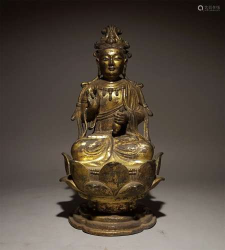 A LIAO DYNASTY GUANYIN STATUE