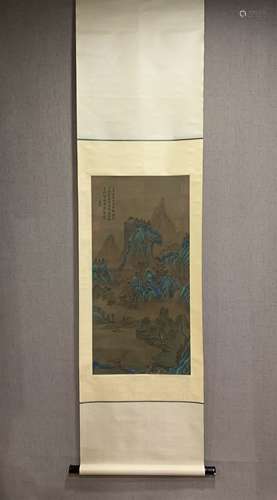 A CHINESE LANDSCAPE
PAINTING, WEN ZHENGMING MARK