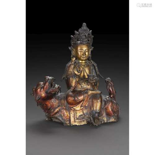 BEAUTIFUL STATUE OF GUANYIN AVALOKITESHVARA RIDING…