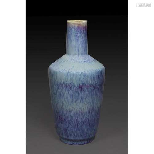 MAILLET VASE in porcelain enamelled in lavender vi…