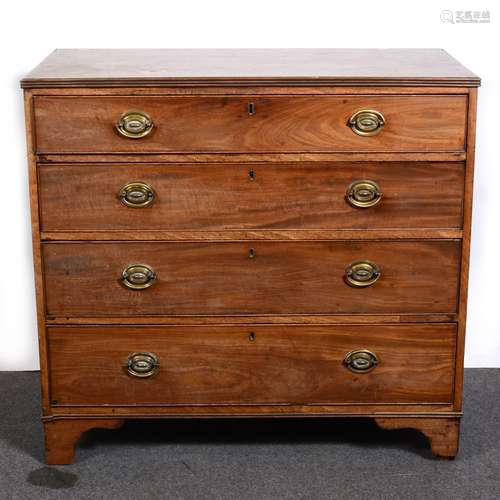 A Victorian mahogany chest of drawers