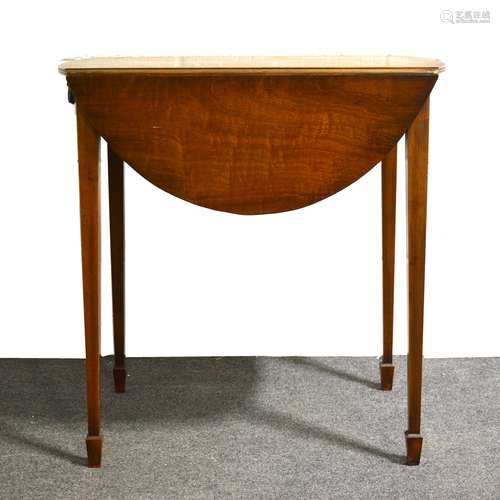 A mahogany Pembroke table