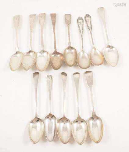 A quantity of silver table spoons,