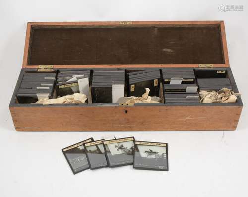 A collection of black and white magic lantern slides by Graystone Bird of Bath