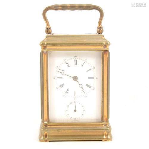 Mid 19th Century brass carriage clock