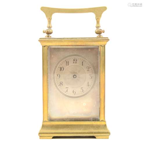 Early 20th Century brass carriage clock,