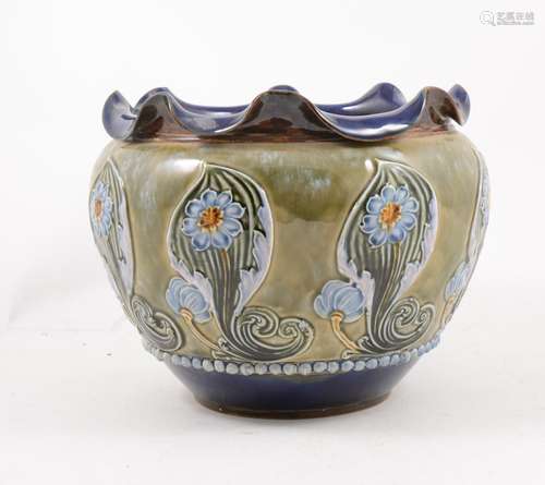 A Doulton Lambeth stoneware jardiniere