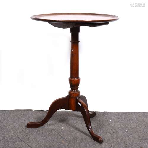 A George III circular tripod sidetable