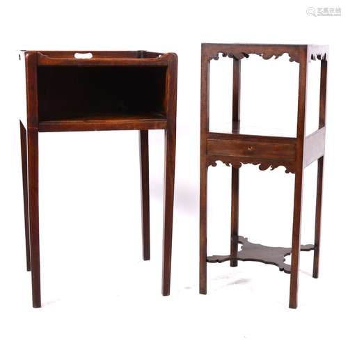 Two mahogany night stands