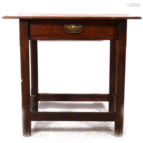 An early Victorian oak side table