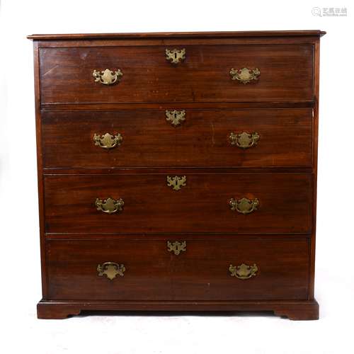 A large Victorian mahogany chest of drawers