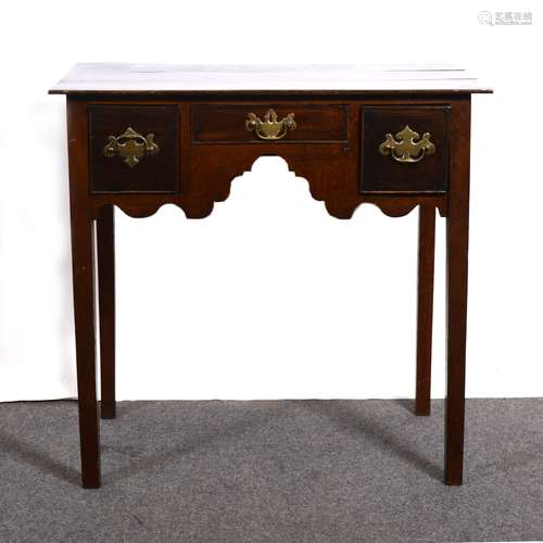 A George III oak lowboy