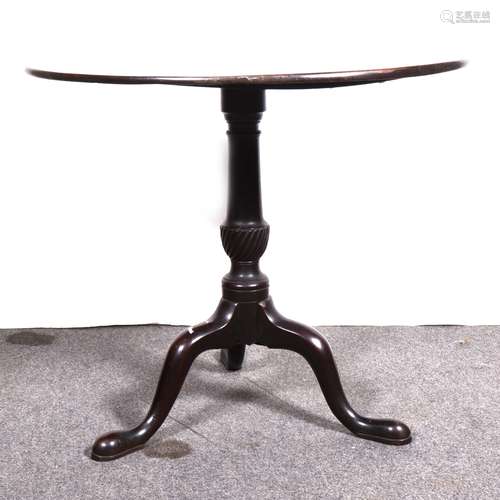 A mahogany tilt-top table, 19th century