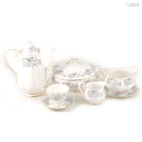 An extensive Royal Albert bone china dinner service, Blue Maple pattern.