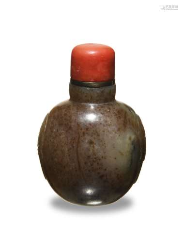 Chinese Jade Snuff Bottle, 18th Century十八世紀 糖玉鼻煙壺
