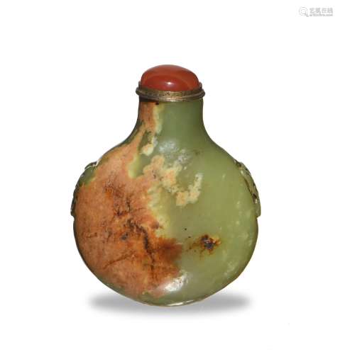 Chinese Yellow Jade Snuff Bottle, 18th Century十八世紀 黃玉鼻煙壺