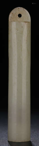 A HETIAN JADE CARVED TUBE