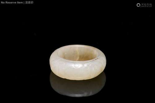 JADE CARVED 'TAOTIE‘ RING