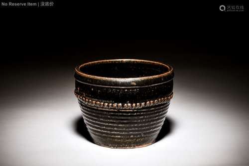 BLACK GLAZE JAR