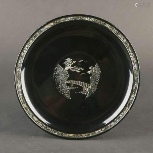 A Black Lacquered Plate