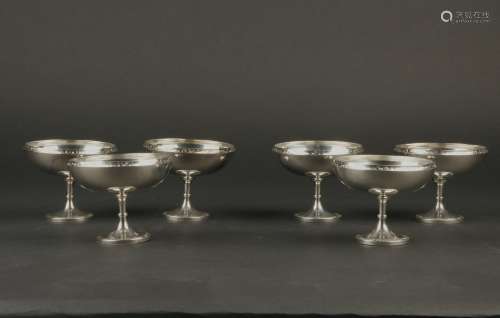 A Set Of Six Silver Cup