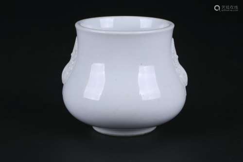 A White Glazed Porcelain Censer