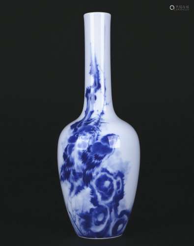 A Blue And White Porcelain Vase