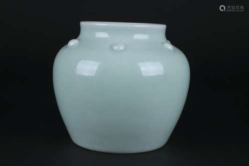 A Celadon Glazed Porcelain Pot