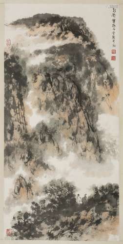 A Painting Of Landscape By Fu Baoshi