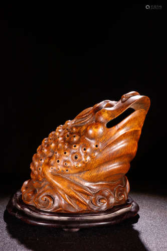 A Chinese Bamboo Carved Aromatherapy