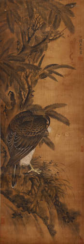A Chinese Flower&bird Painting, Wang Qian Mark