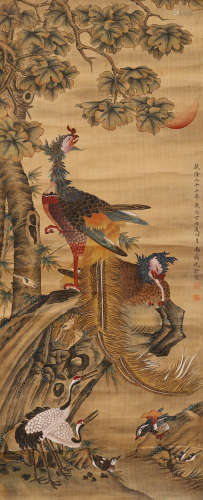 A Chinese phoenix Painting, Shen Quan Mark