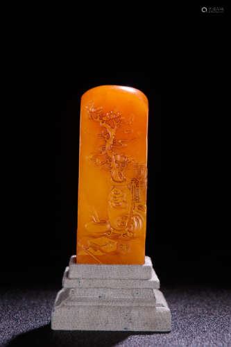 A Chinese Tianhuang Stone Square Seal